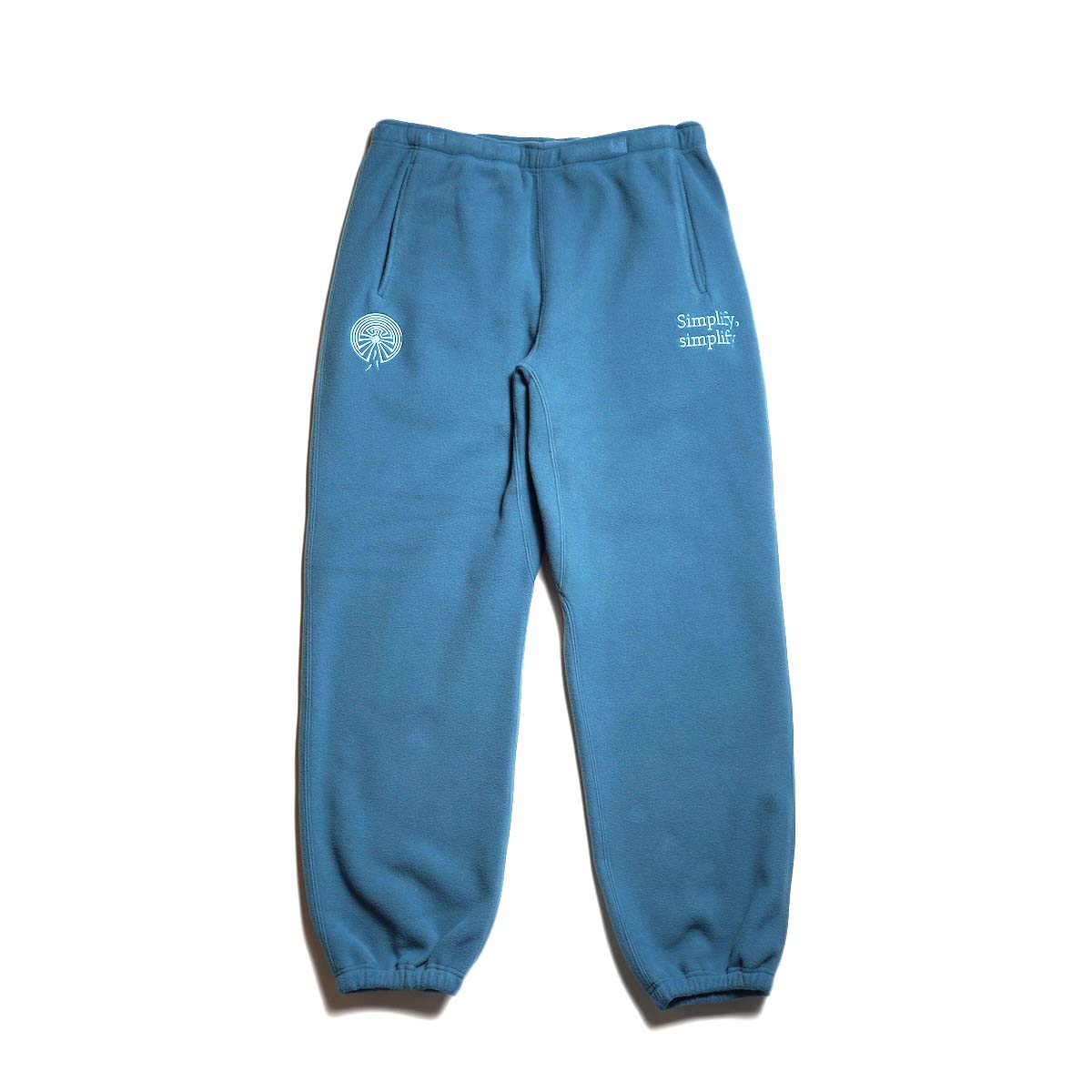 South2 West8 / Emb. String Sweat Pant - Poly Fleece (Blue)