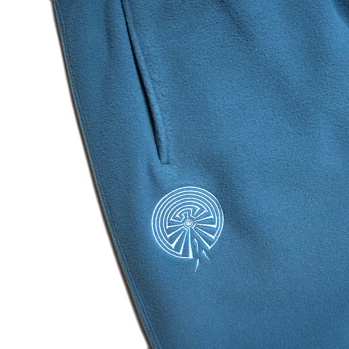South2 West8 / Emb. String Sweat Pant - Poly Fleece (Blue) メイズ刺繍