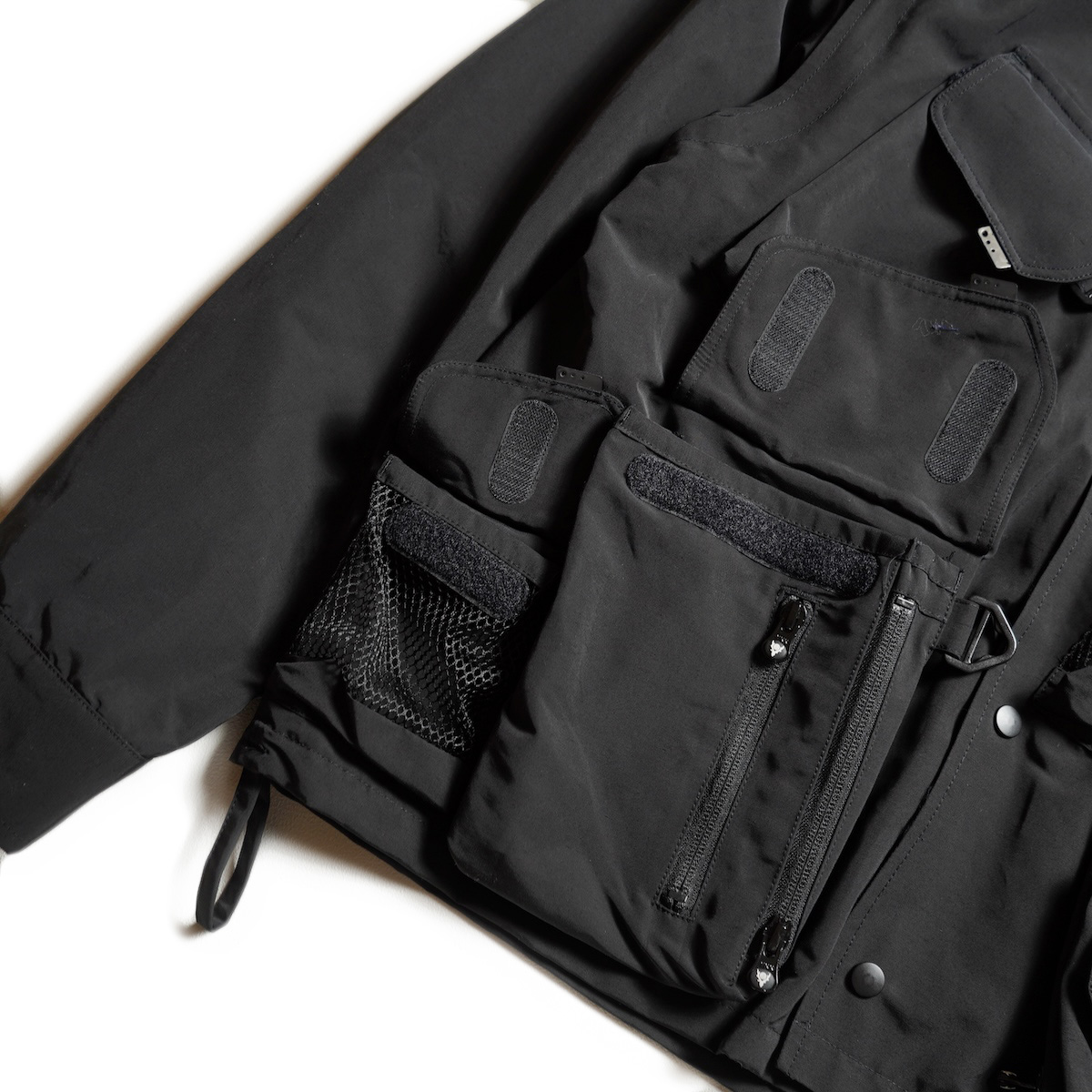South2 West8 / Tenkara Trout Parka - C/N Grosgrain (Black) フロントディテール②