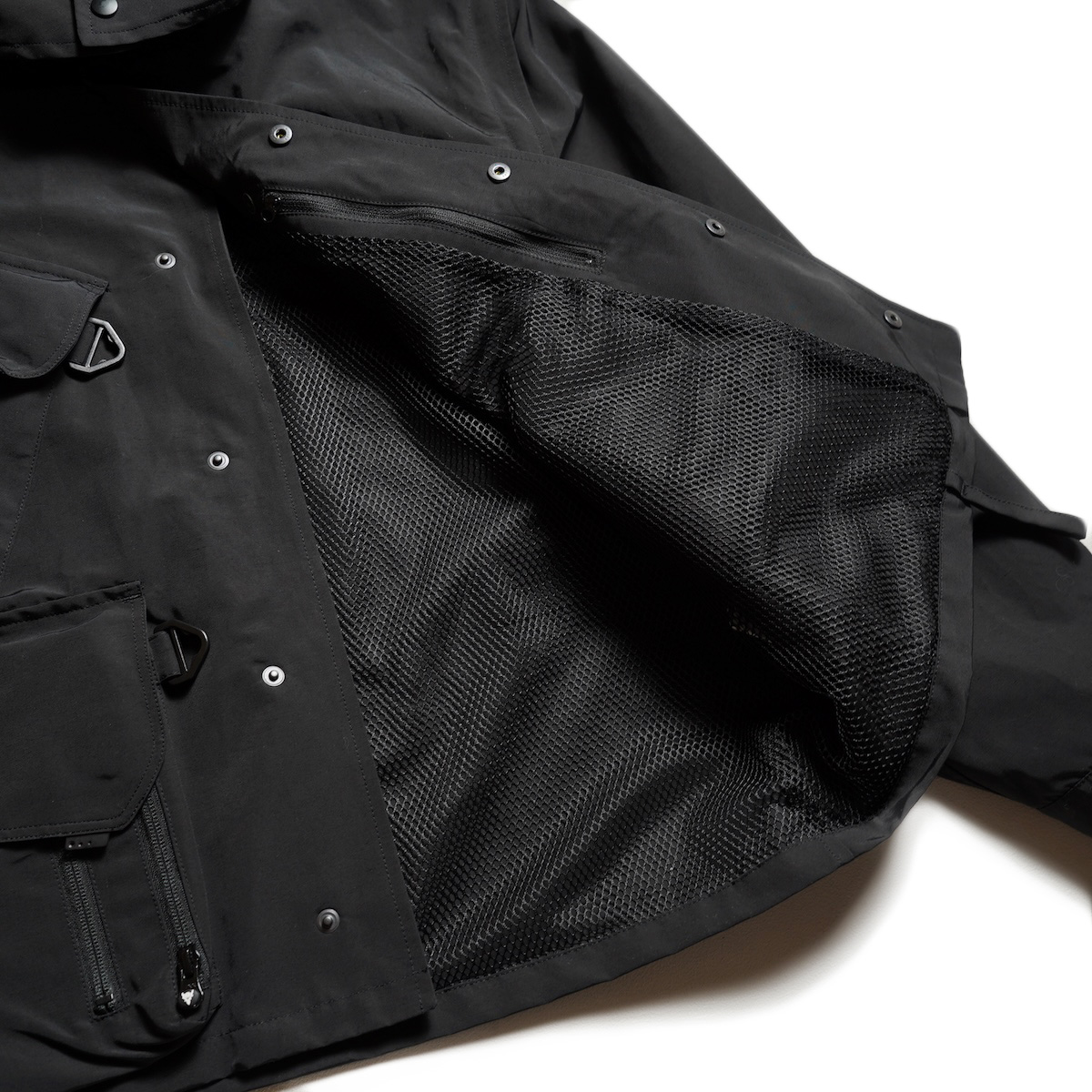 South2 West8 / Tenkara Trout Parka - C/N Grosgrain (Black) 裏地