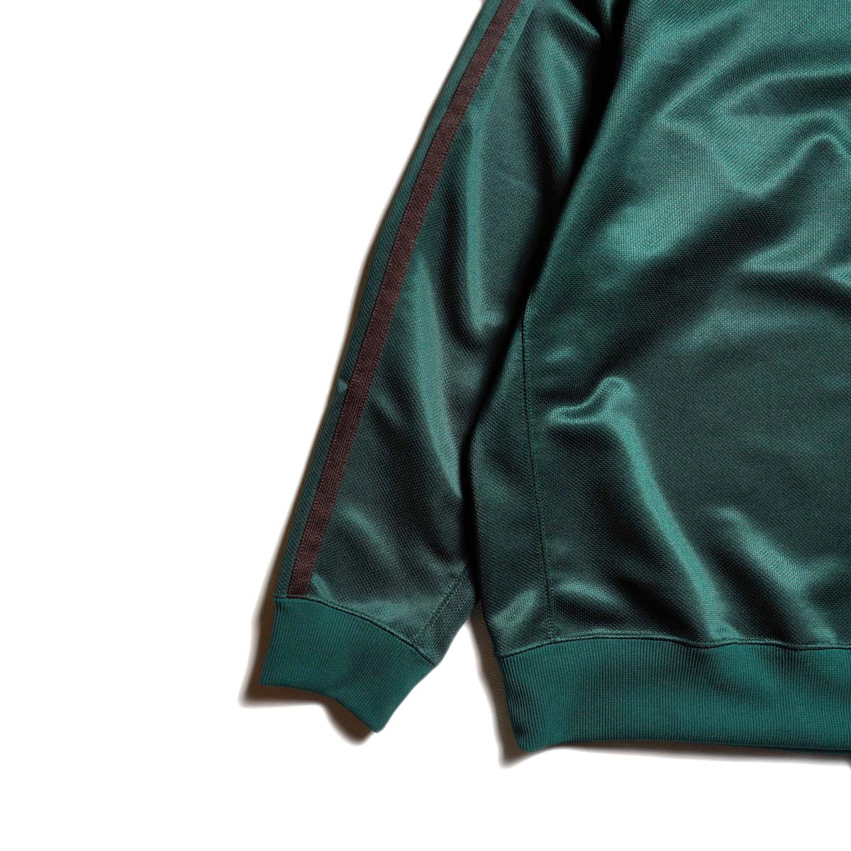 South2 West8 / Trainer Crew Neck Shirt - Poly Smooth (Green) 袖