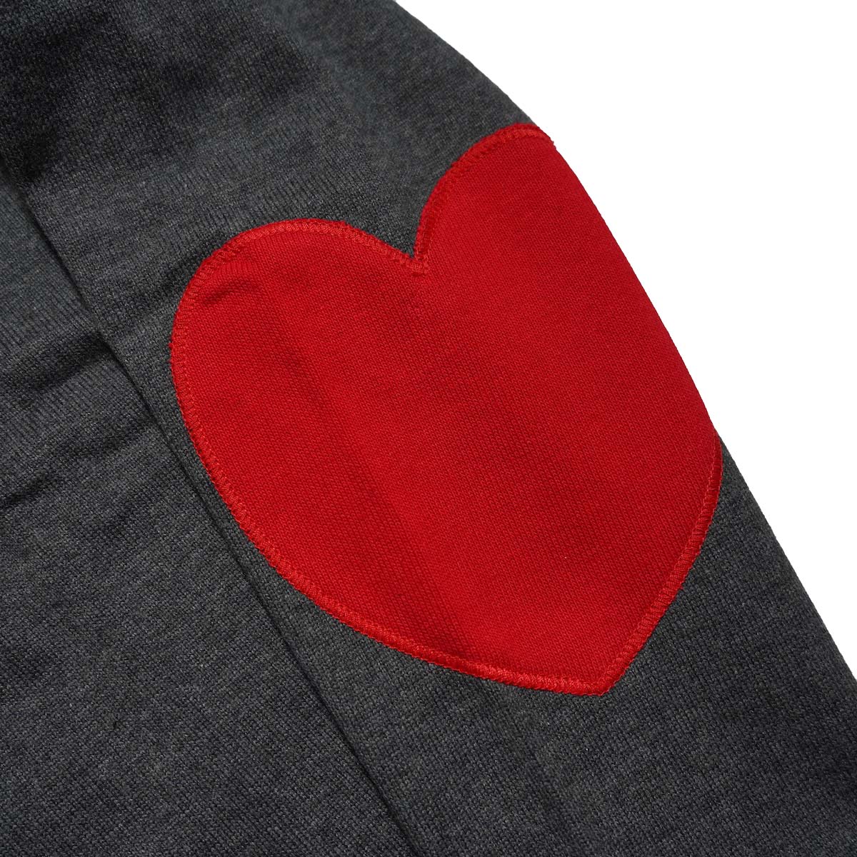 SAINT JAMES / OUESSANT "HEART ELBOW PATCH" (TC.Grey/Tulipe) エルボーパッチ