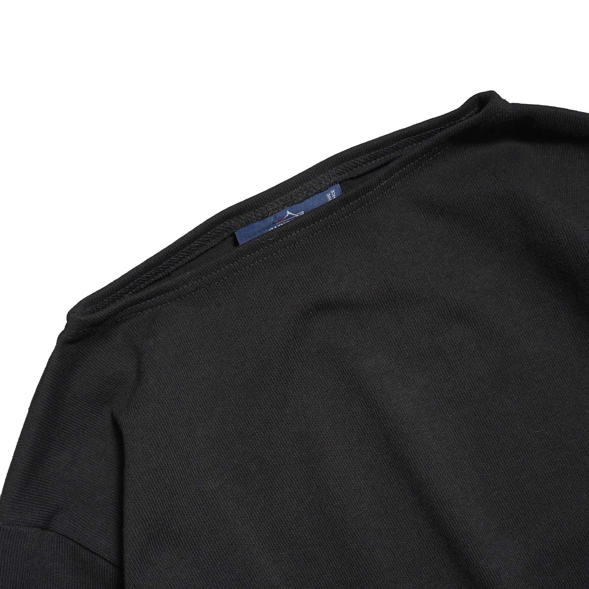 SAINT JAMES / OUESSANT "HEART ELBOW PATCH" (Noir/Noir) ネック