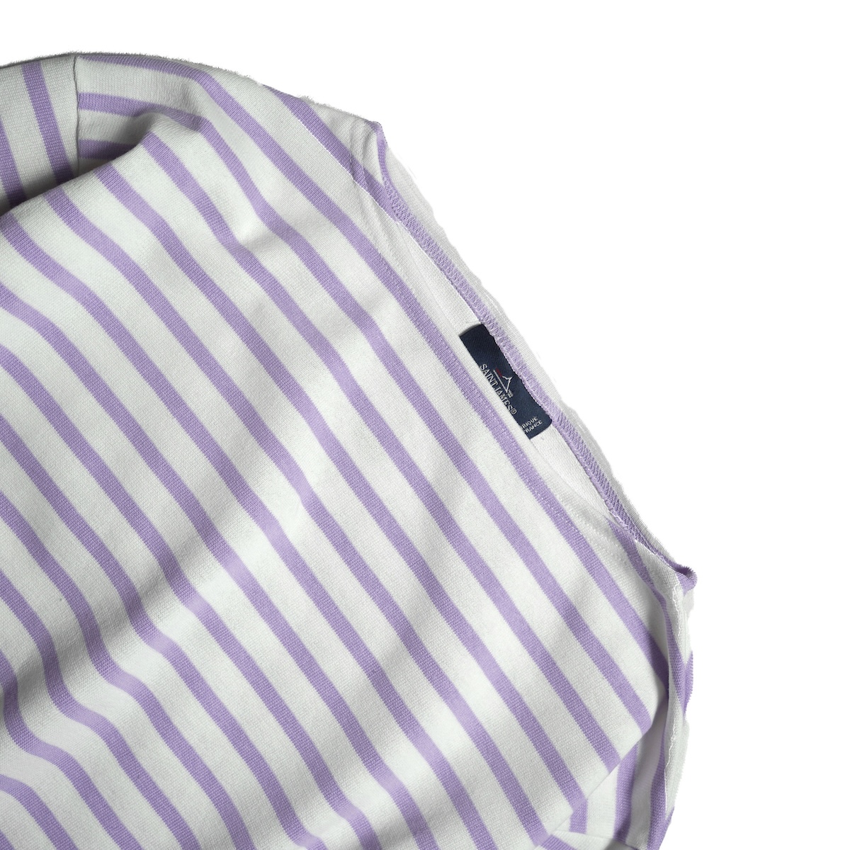 SAINT JAMES / OUESSANT "BORDER" (Neige / Lilas) ボートネック