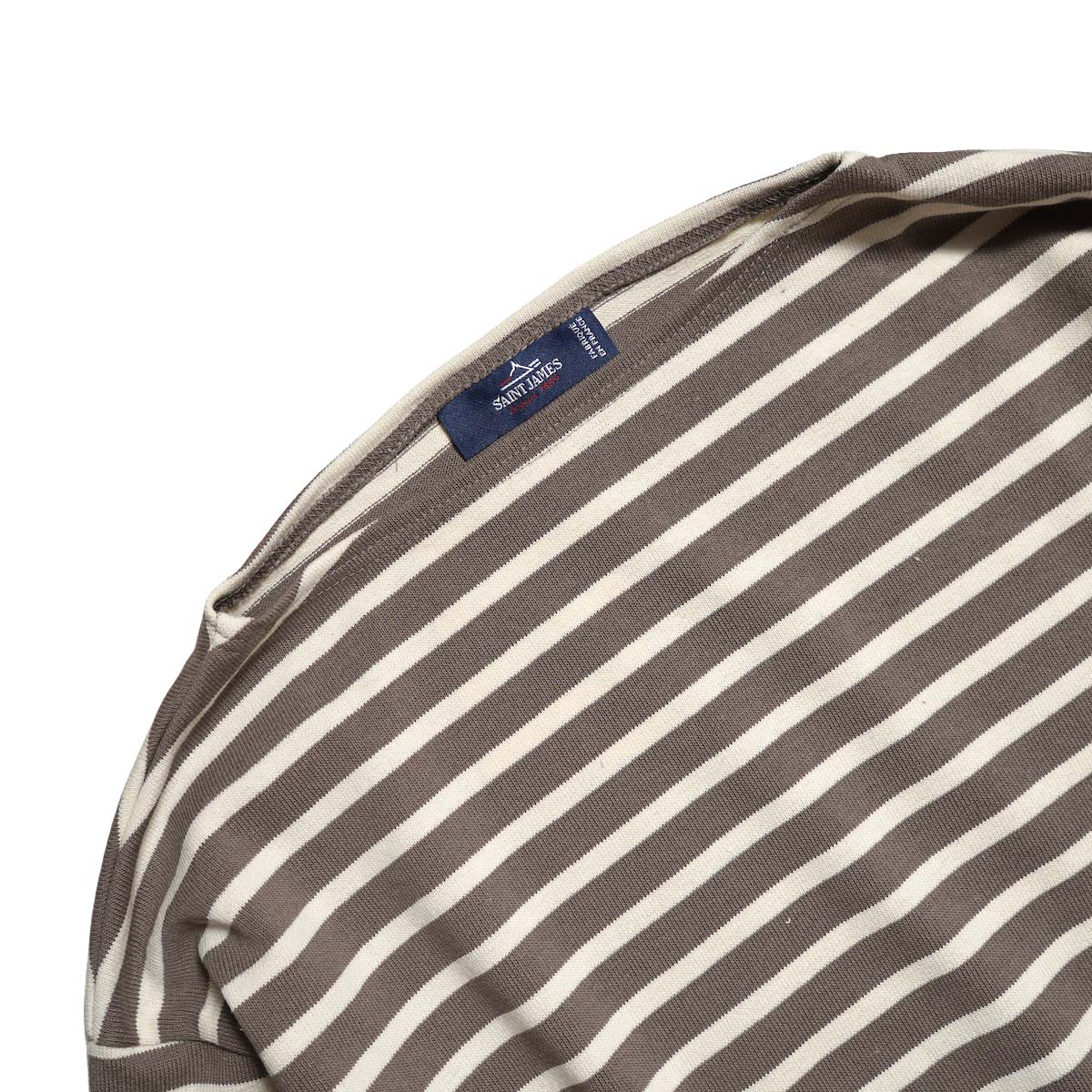 SAINT JAMES / OUESSANT "BORDER" (Cantarelle × Cream) ネック