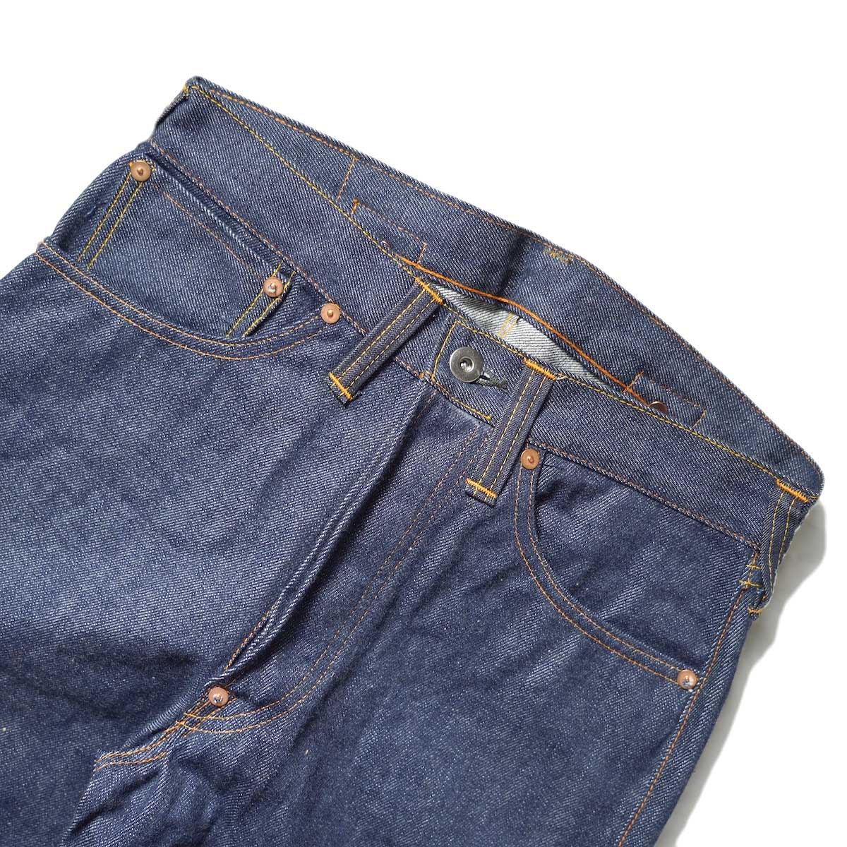 SGGM / Cinch Back Denim #Indigo Rigid (3001)ウエスト