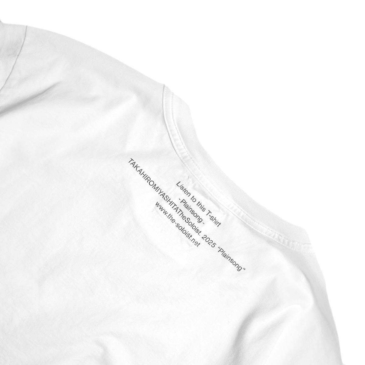 The Soloist / s/s tee. - plainsong (White)