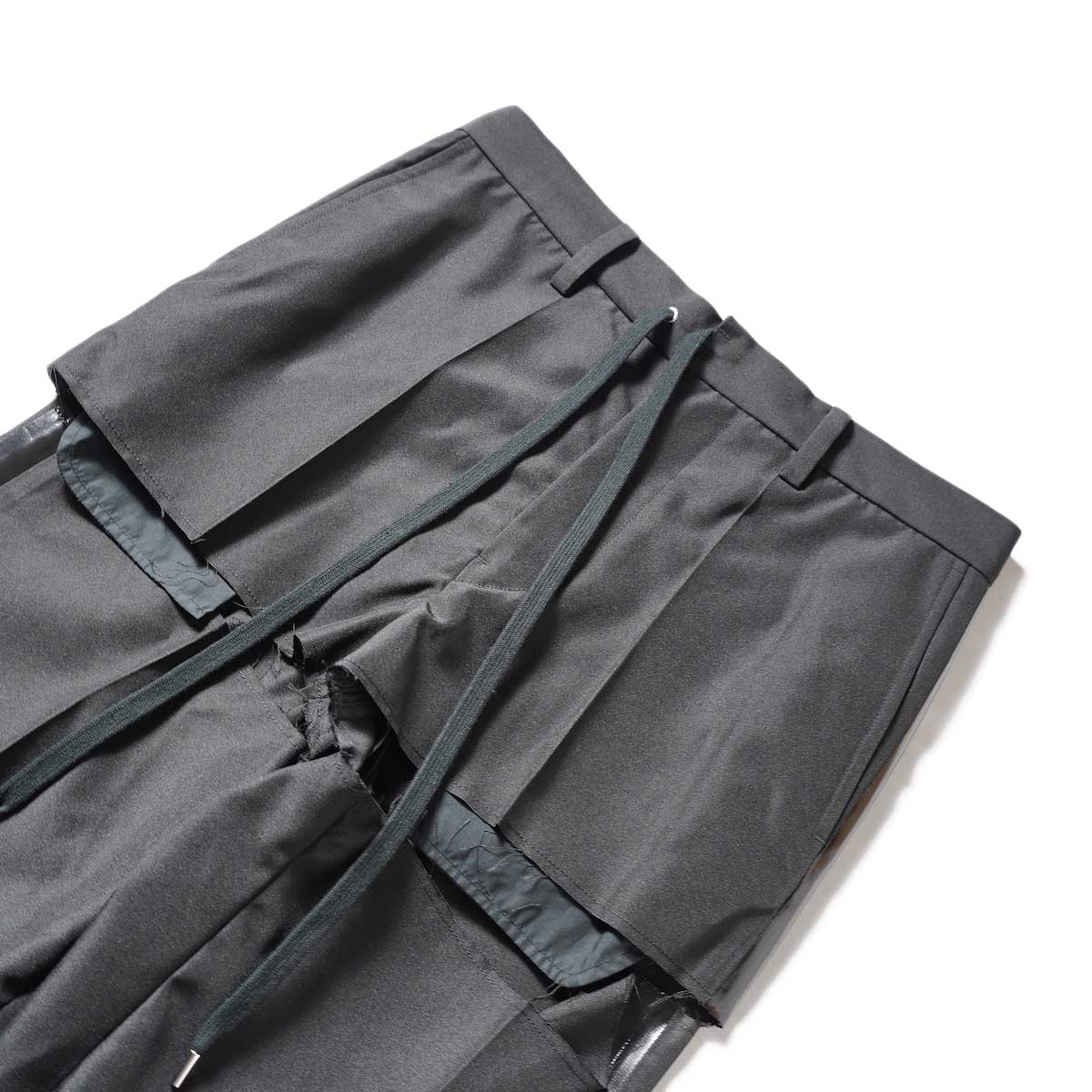 Black Plain Front Work Trousers ソロイスト | www.unimac.az