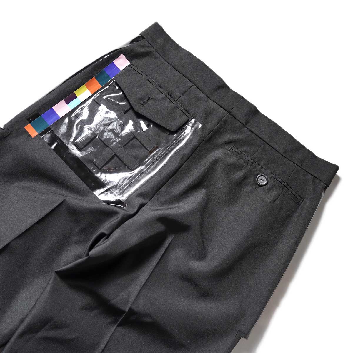 Black Plain Front Work Trousers ソロイスト | www.unimac.az