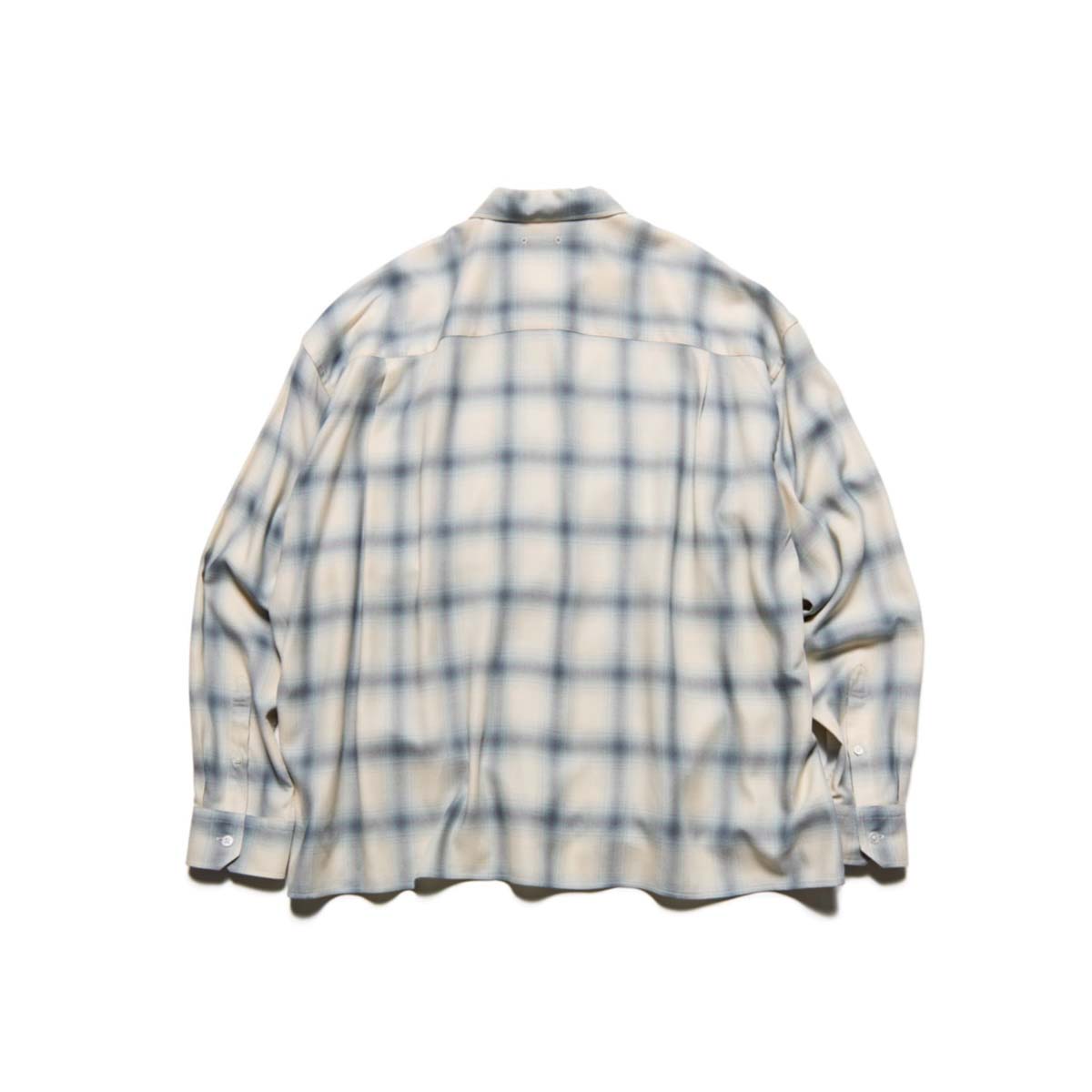 SOPHNET. / DRAPE ZIP-UP SHIRT (Off White)