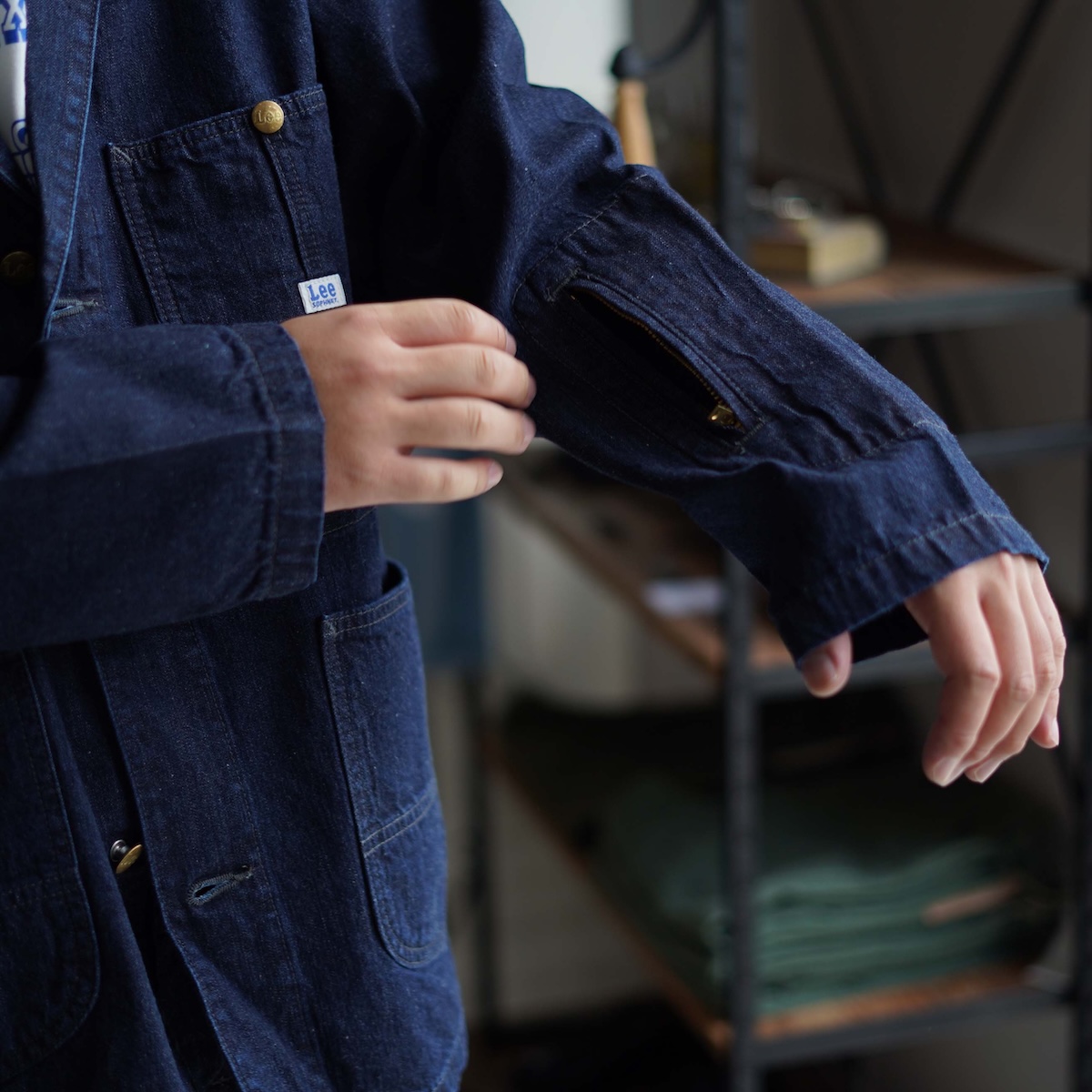 SOPHNET.  / Lee DUNGAREES LOCO JACKET (Indigo) 178cm/size3 着用④