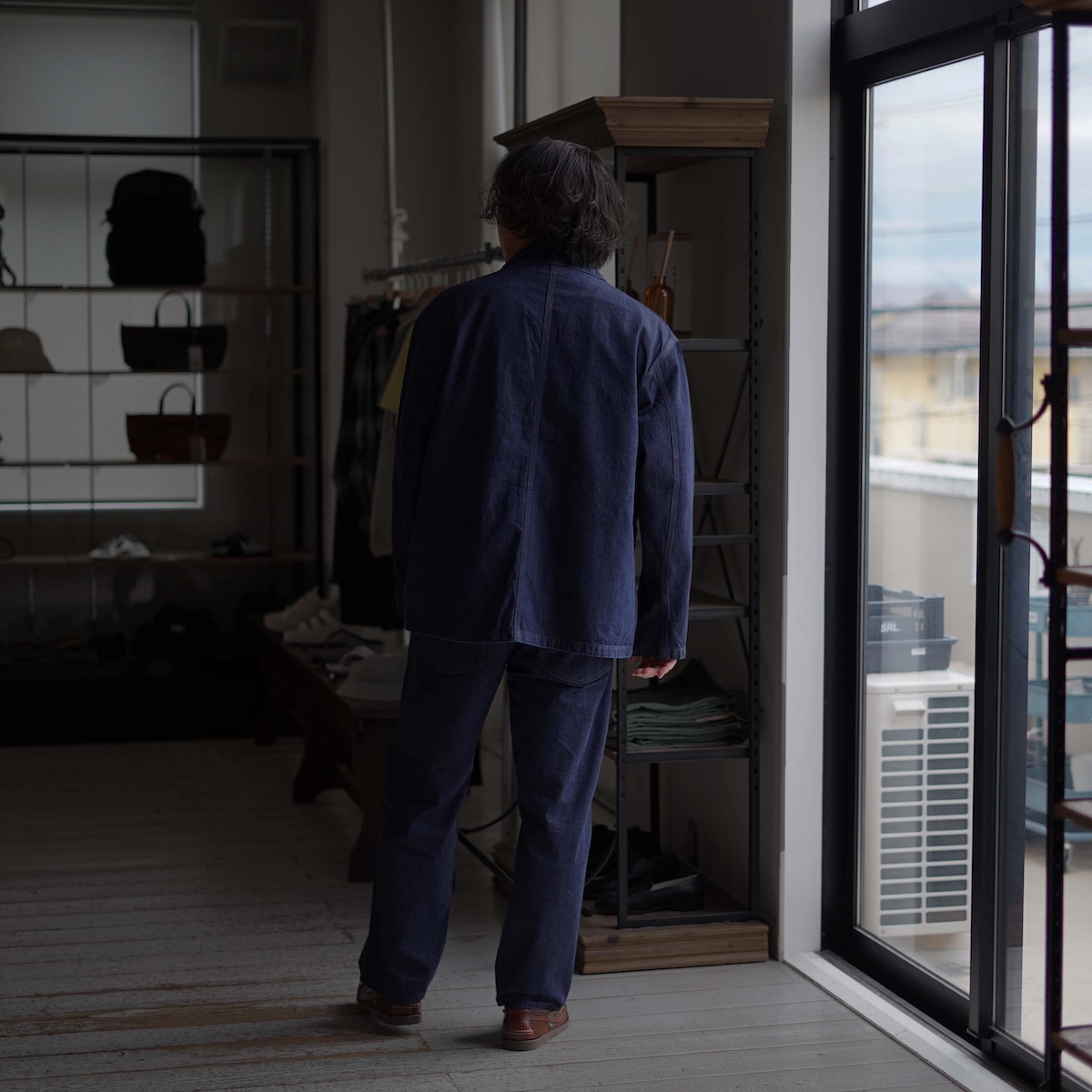 SOPHNET.  / Lee DUNGAREES SHIRRING SLACKS (Indigo) 178cm/size3 着用③