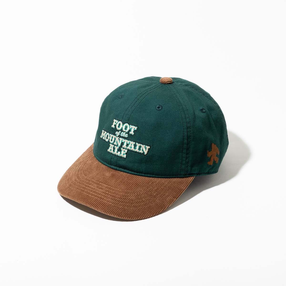 TACOMA FUJI RECORDS / FOOT OF THE MOUNTAIN ALE CAP  (Green×Brown) サイド