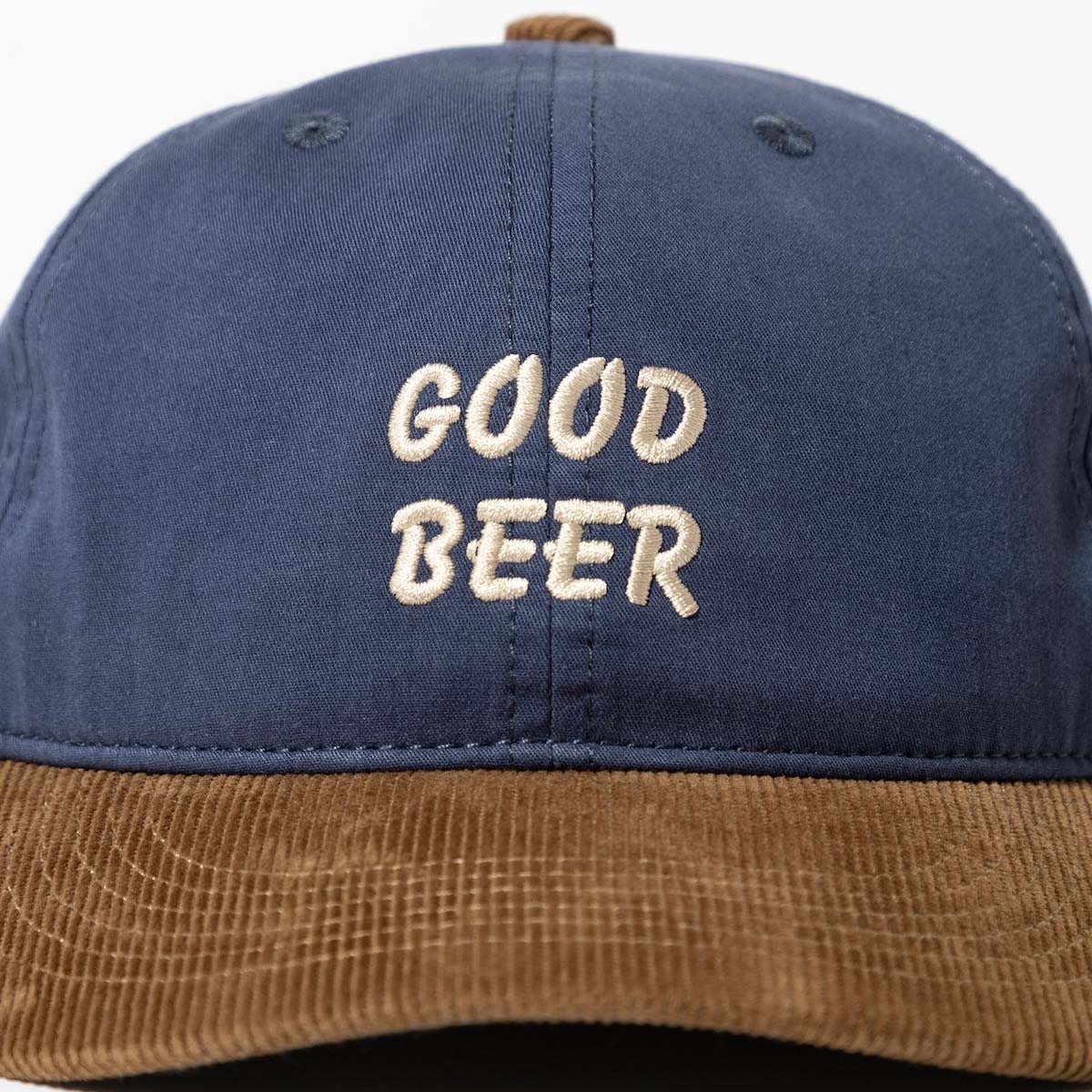 TACOMA FUJI RECORDS / GOOD BEER CAP  (Blue×Brown) 刺繍