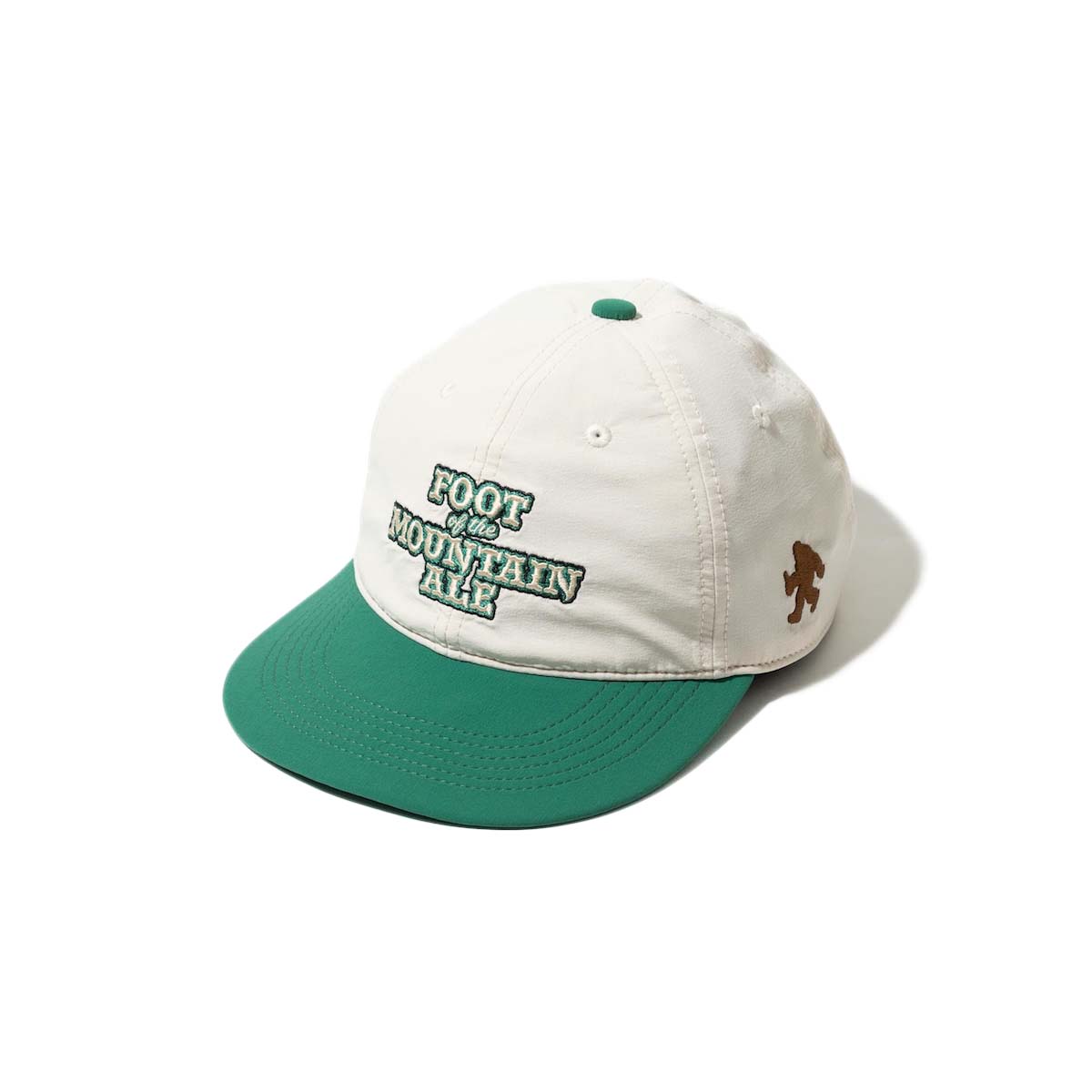 TACOMA FUJI RECORDS 白　キャップ TACOMA FUJI RECORDS / FOOT OF THE MOUNTAIN ALE CAP (Natural×Green)