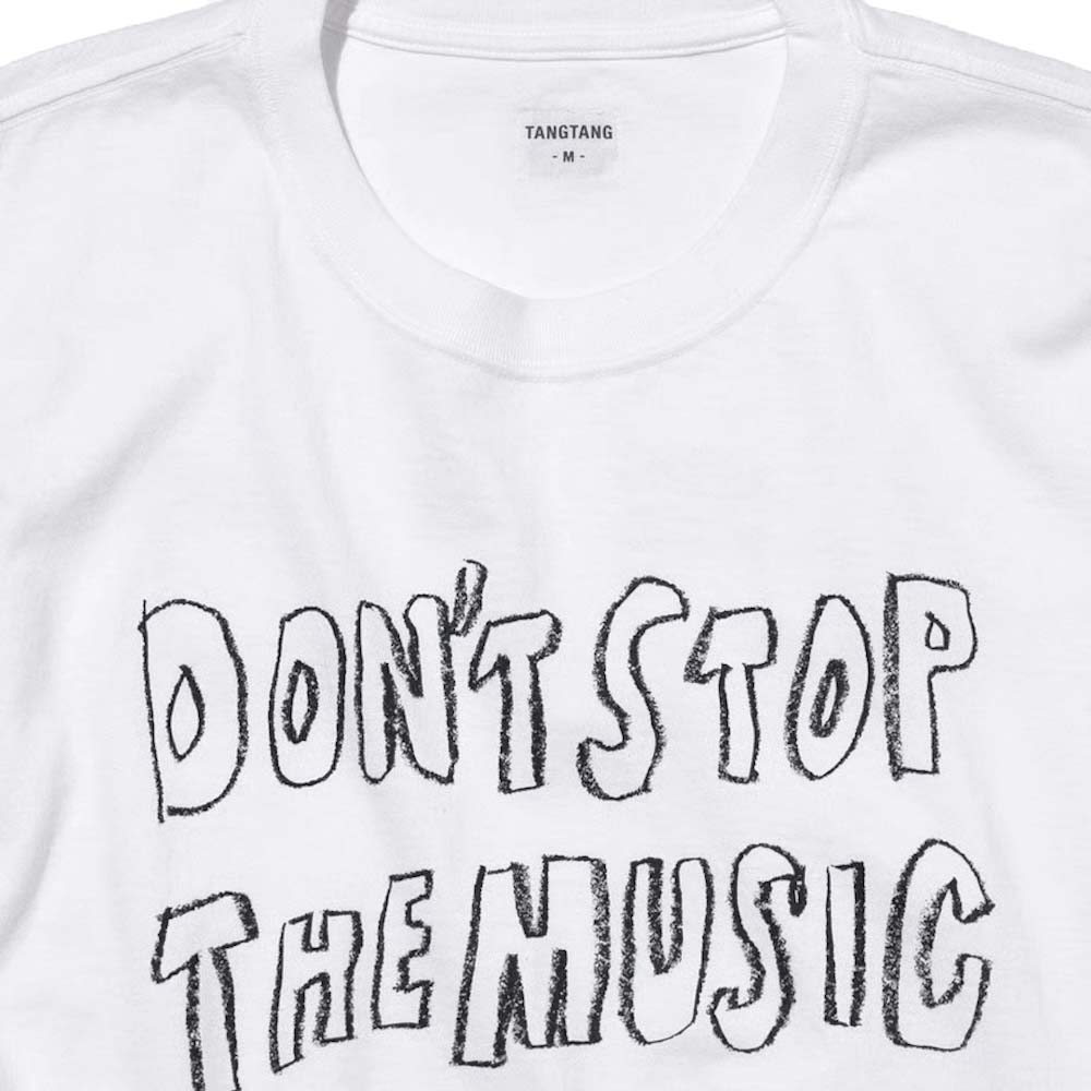 TANGTANG /  DRAWING - MUSIC (White) フロントプリント
