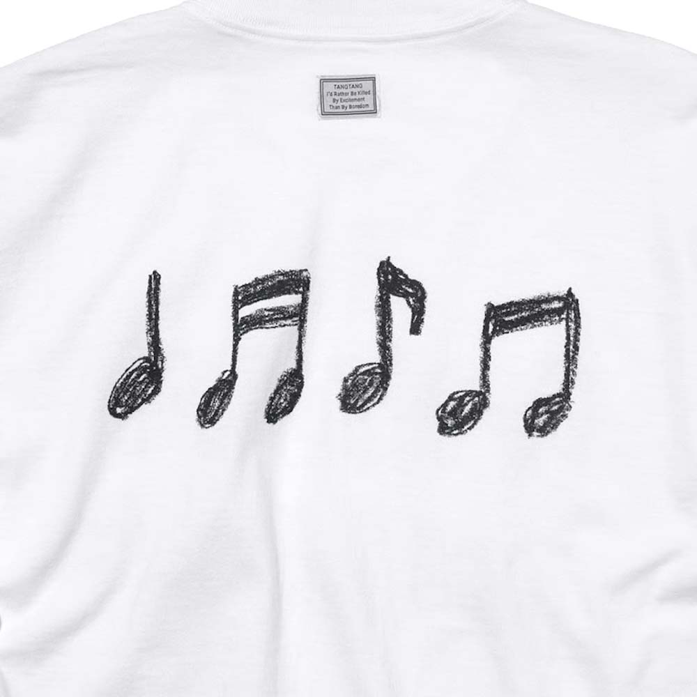 TANGTANG /  DRAWING - MUSIC (White) バックプリント