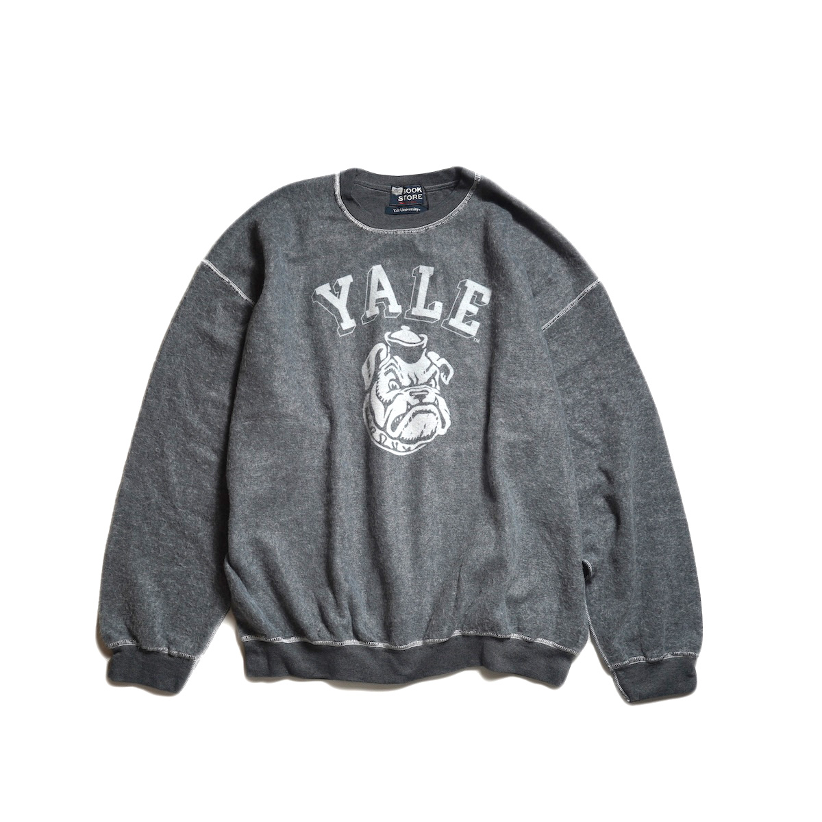 The BOOK STORE / 'YALE' OTHER - SIDE CREW SWEAT (Black)