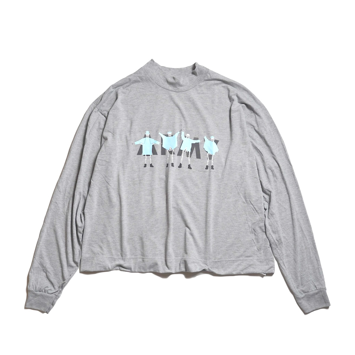 THRIFTY LOOK / ARMY P.F.U REPRINT LS TEE - HELP (Gray)