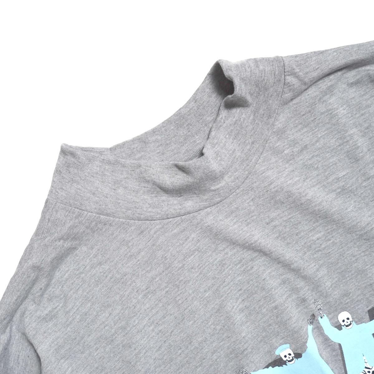 THRIFTY LOOK / ARMY P.F.U REPRINT LS TEE - HELP (Gray) ネック