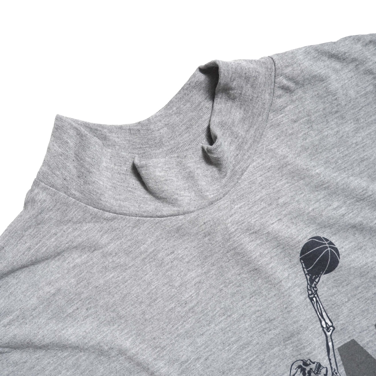 THRIFTY LOOK / ARMY P.F.U REPRINT LS TEE - JUMP MAN (Gray) ネック