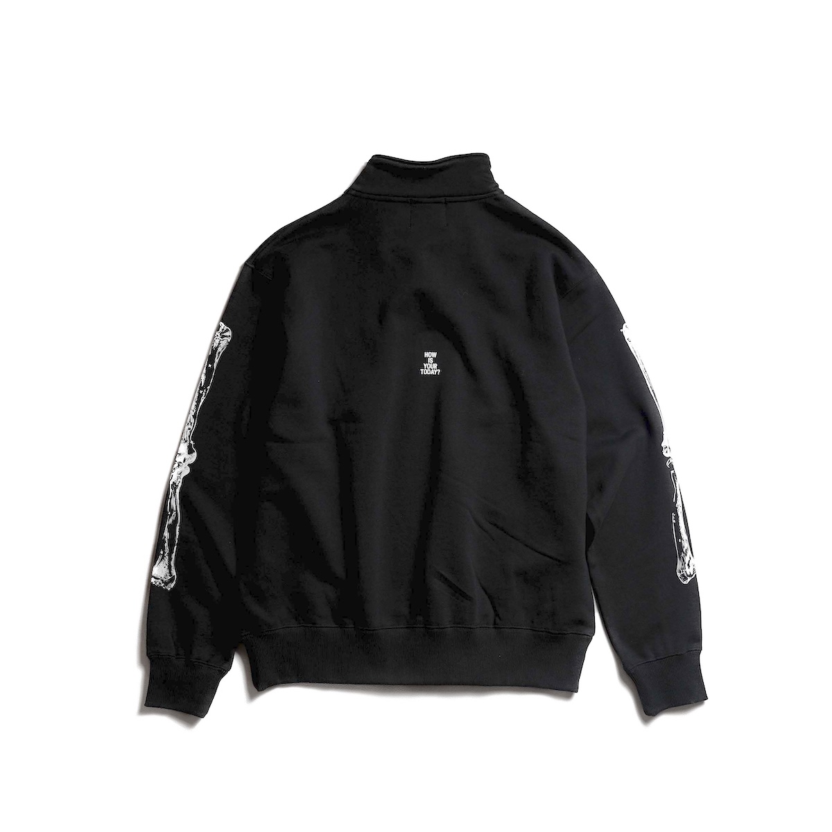 TODAY edition / TROMPE L"OEIL Zip Sweat (Black) 背面