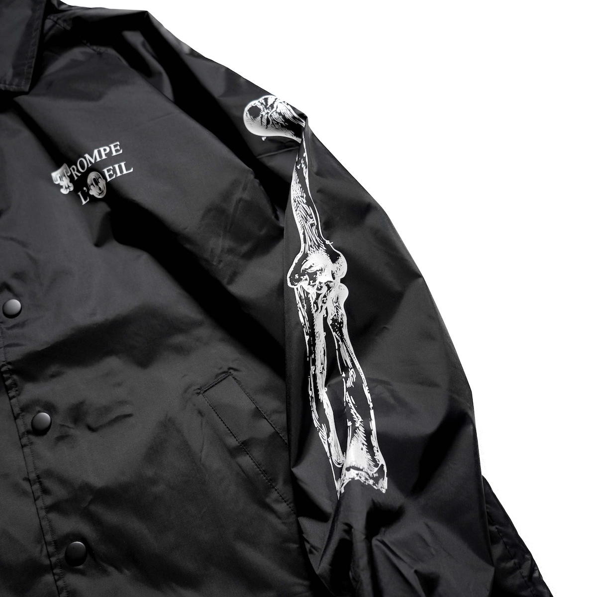 TODAY edition / TROMPE L'OEIL Coach Jacket (Black) プリント