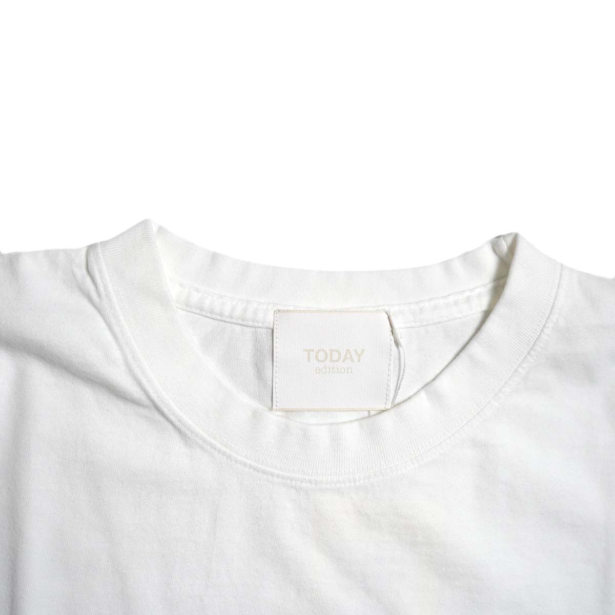 TODAY edition / MANCHESTER SS Tee (White) ネック