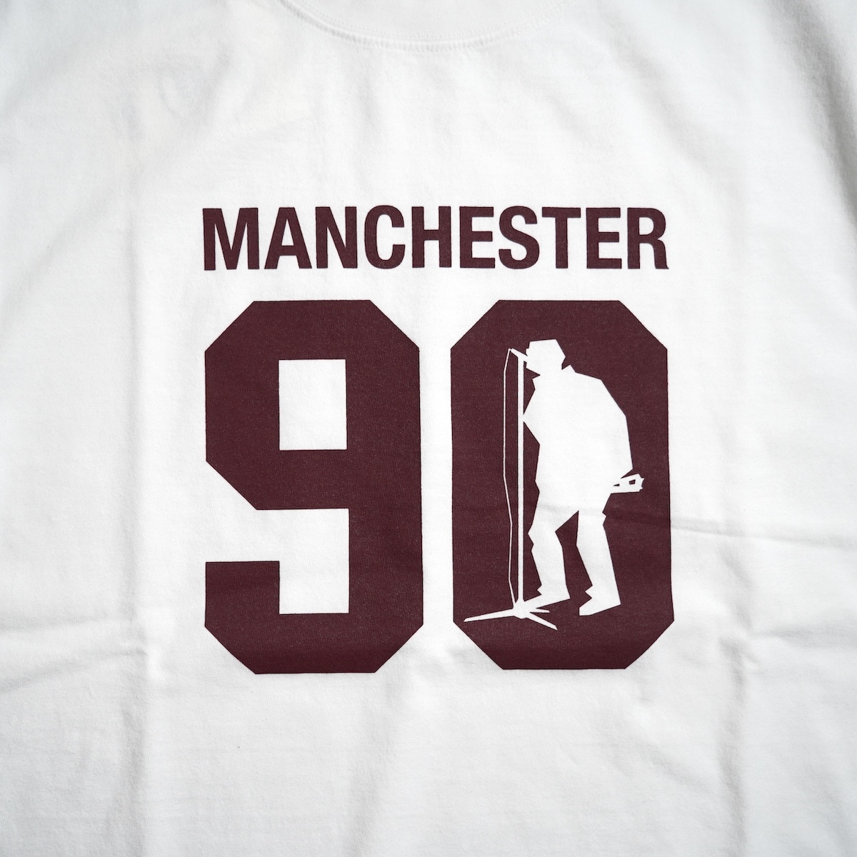 TODAY edition / MANCHESTER SS Tee (White) フロントプリント