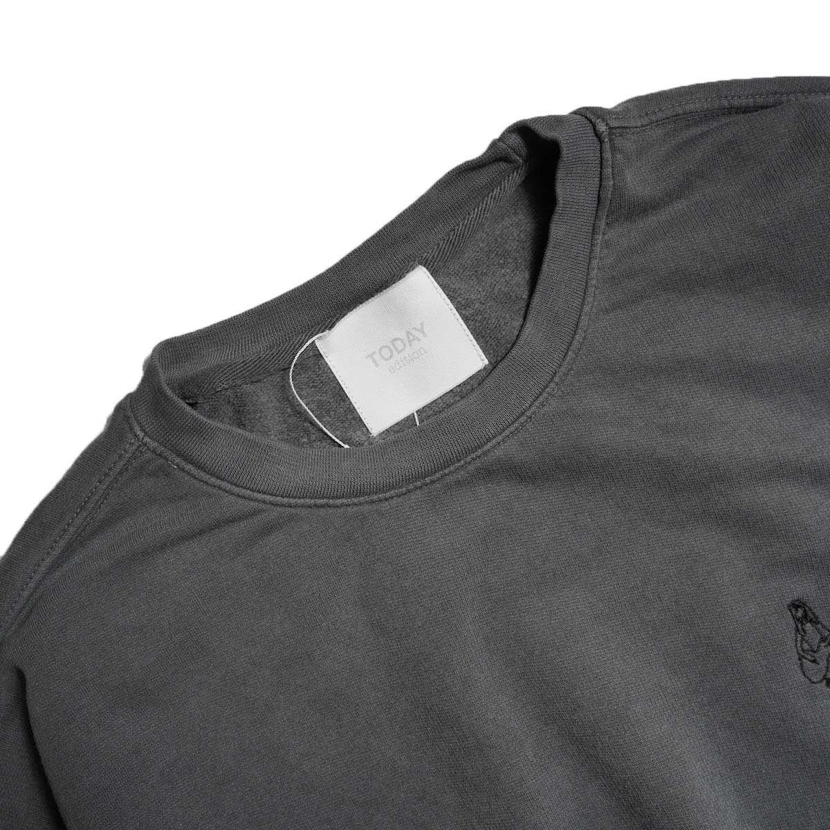 TODAY edition / "HARMONY" Crewneck Sweat (Charcoal) ネック