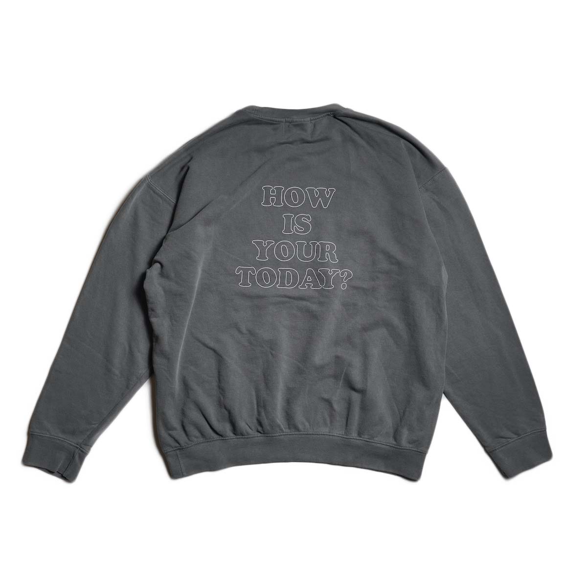 TODAY edition / "HARMONY" Crewneck Sweat (Charcoal) 背面