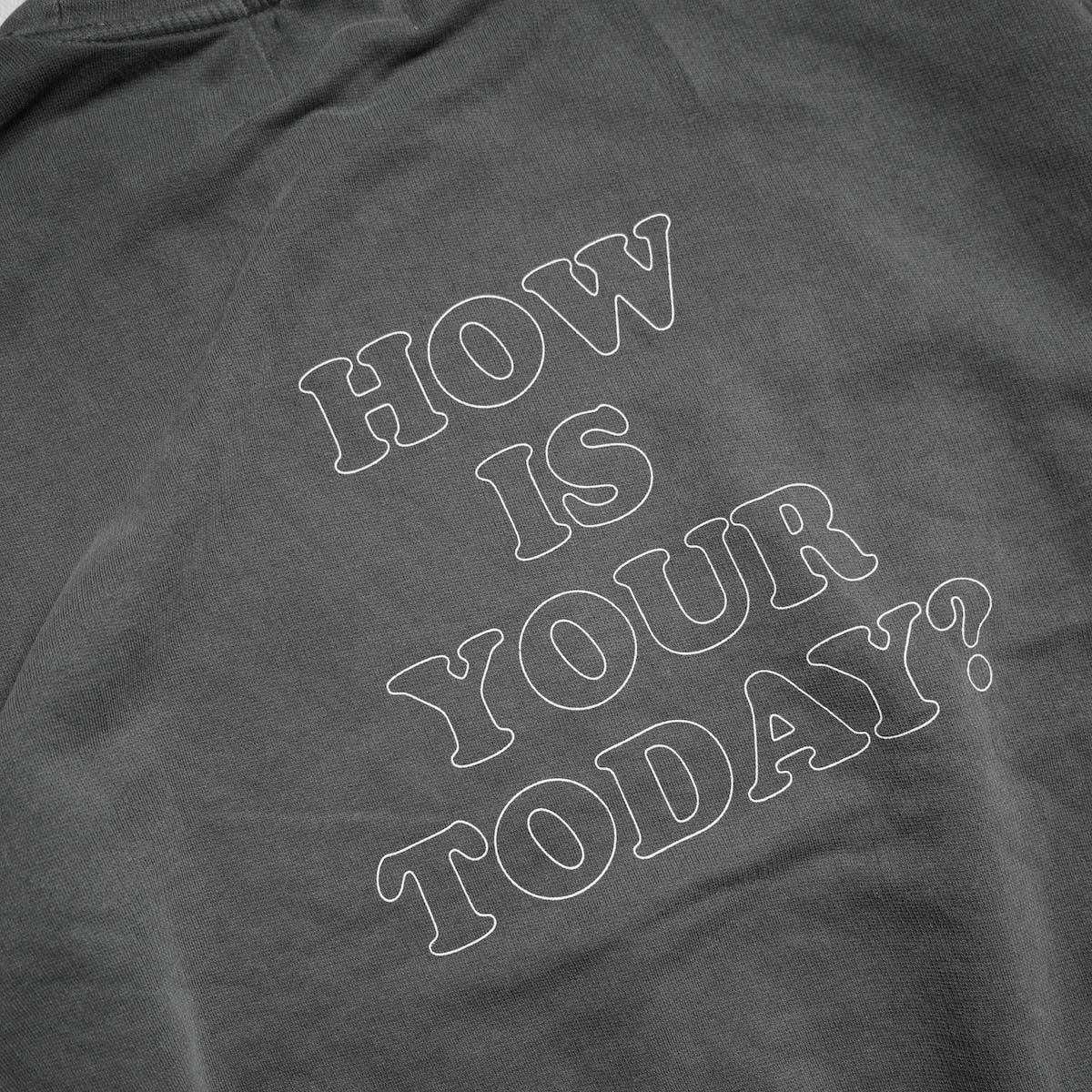 TODAY edition / "HARMONY" Crewneck Sweat (Charcoal) バックプリント