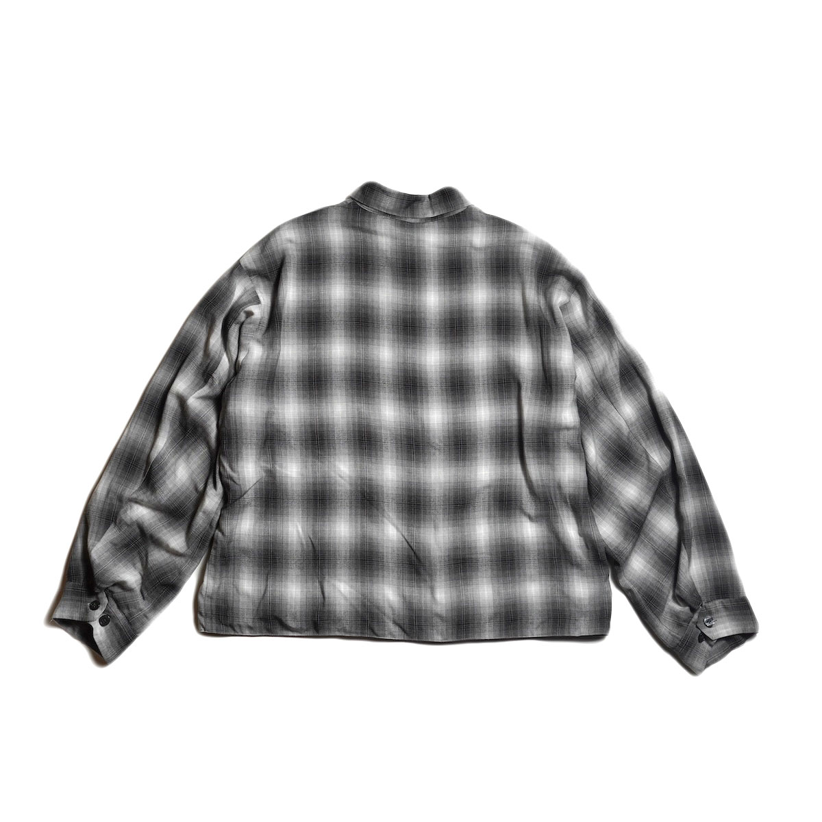 TOWNCRAFT / 50S ROCKBILLY RAYON JACKET - OMBRE CHECK (Gray)