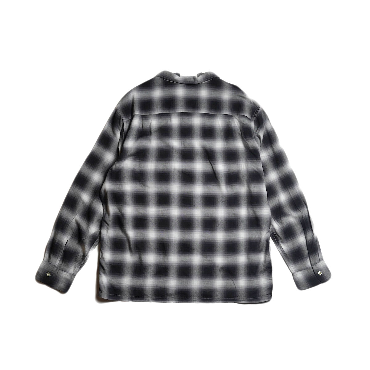 TOWNCRAFT / 60S OMBRE LOOP COLLAR SHIRTS (Black)