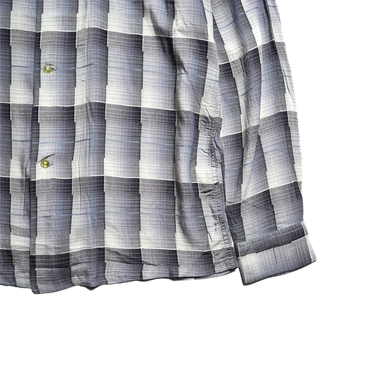 TOWNCRAFT / 60S OMBRE LOOP COLLAR SHIRTS (Gray)