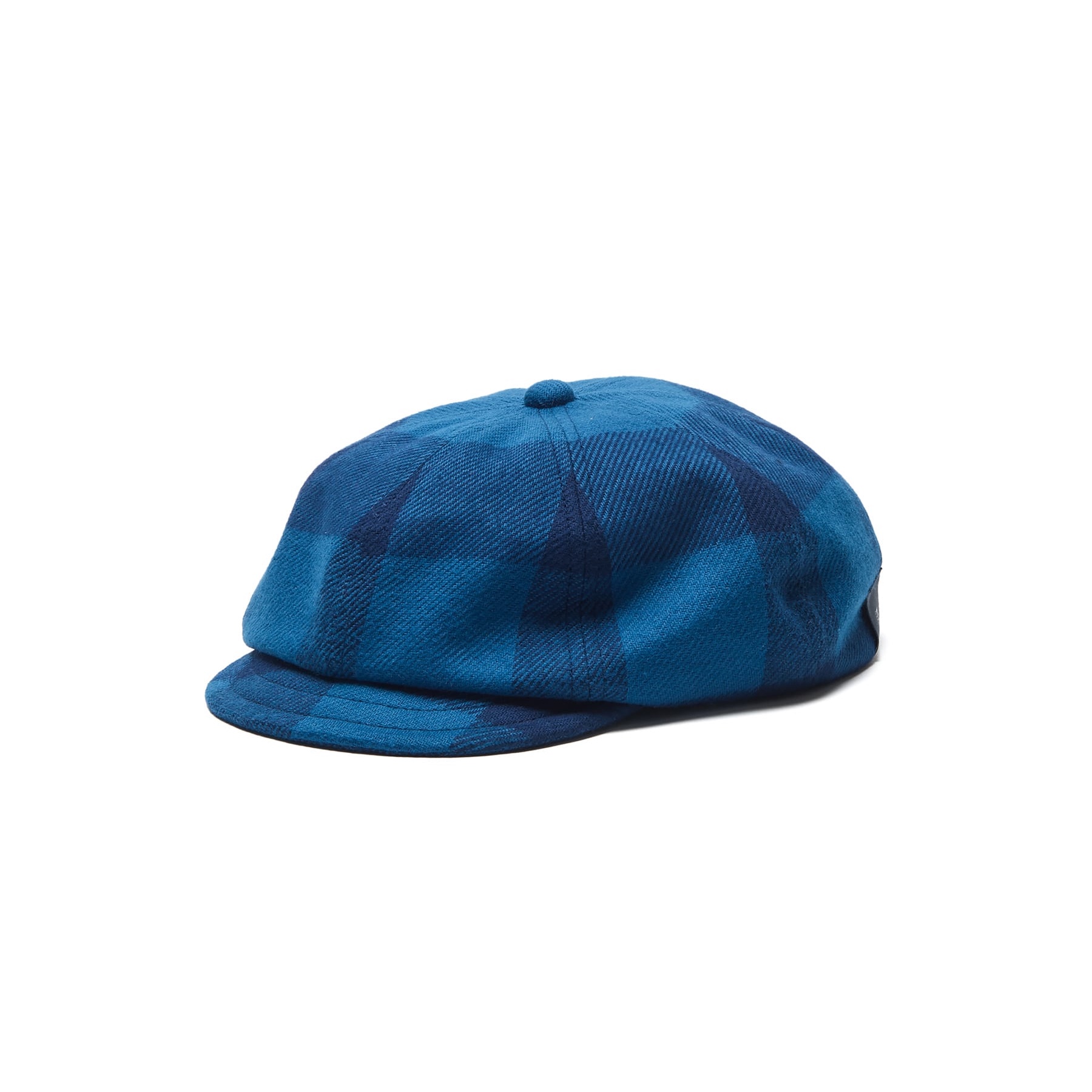 uniform experiment / FLANNEL CHECK NEWSBOY CAP (blue)