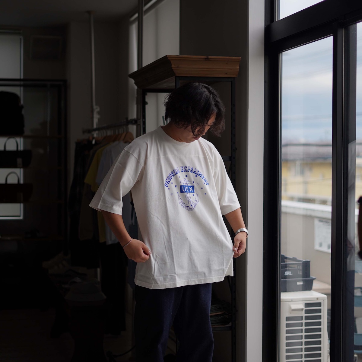 uniform experiment / UEN FOOTBALL TEE 178cm/size3 着用①