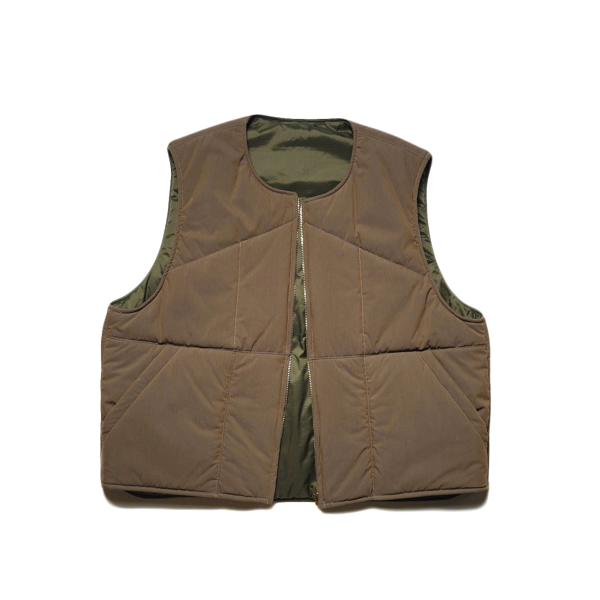 Unlikely Reversible Utility Vest ブラウン L Unlikely / Unlikely Reversible Utility Vest (Brown)