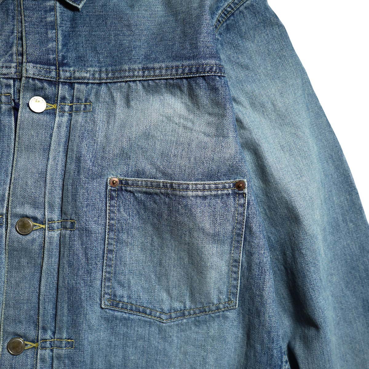 ジャケット・アウター UNLIKELY TIME TRAVEL TRUCKER JACKET UNLIKELY TIME TRAVEL TRUCKER JACKET 1977WASH – COVERCHORD
