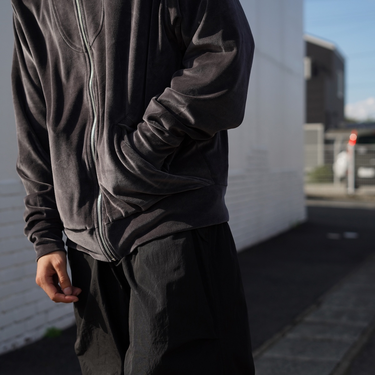 archive grunge velour track jacket brown - メルカリ