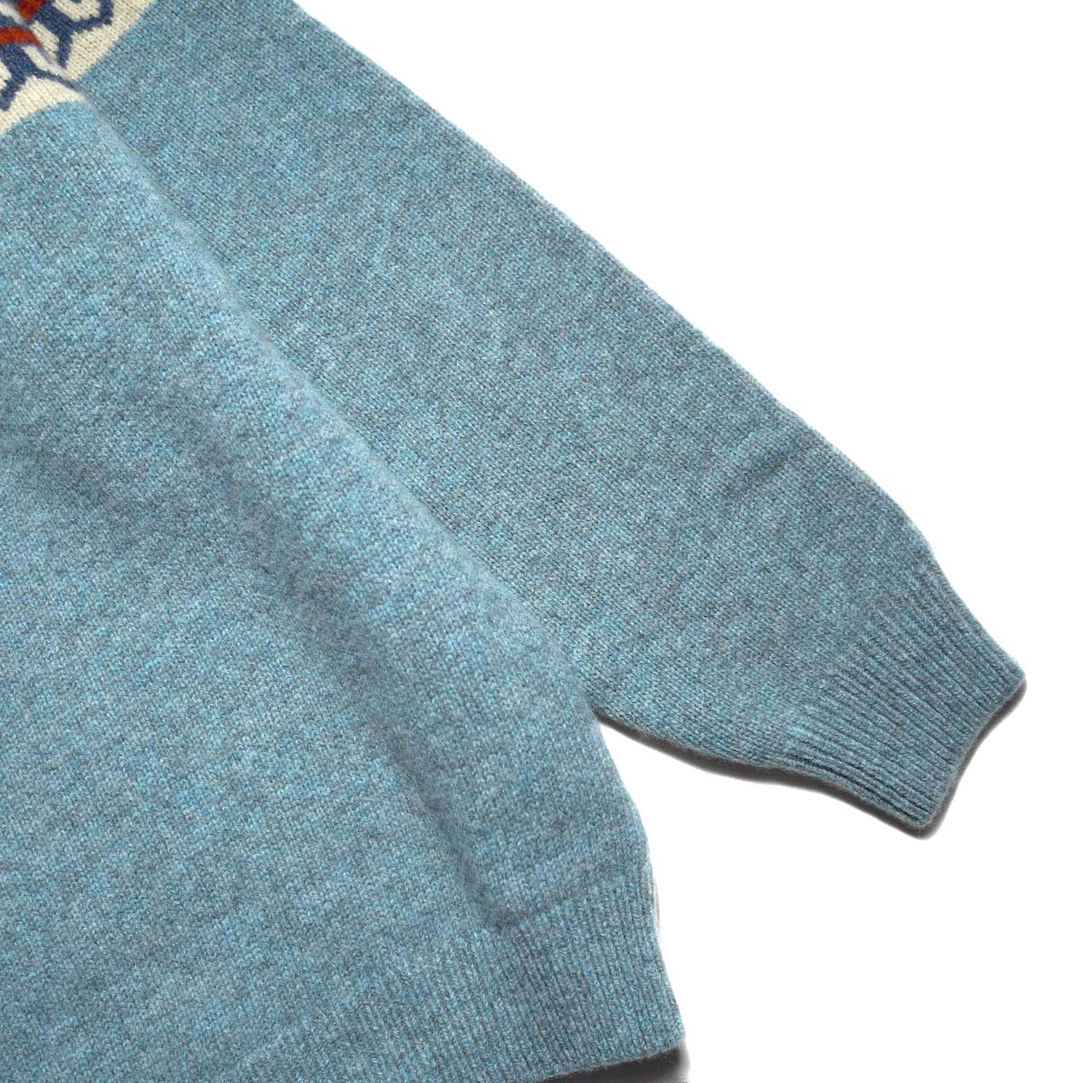 Unlikely / Unlikely Fair Isle "Snow Flake" (Sax Blue)  袖
