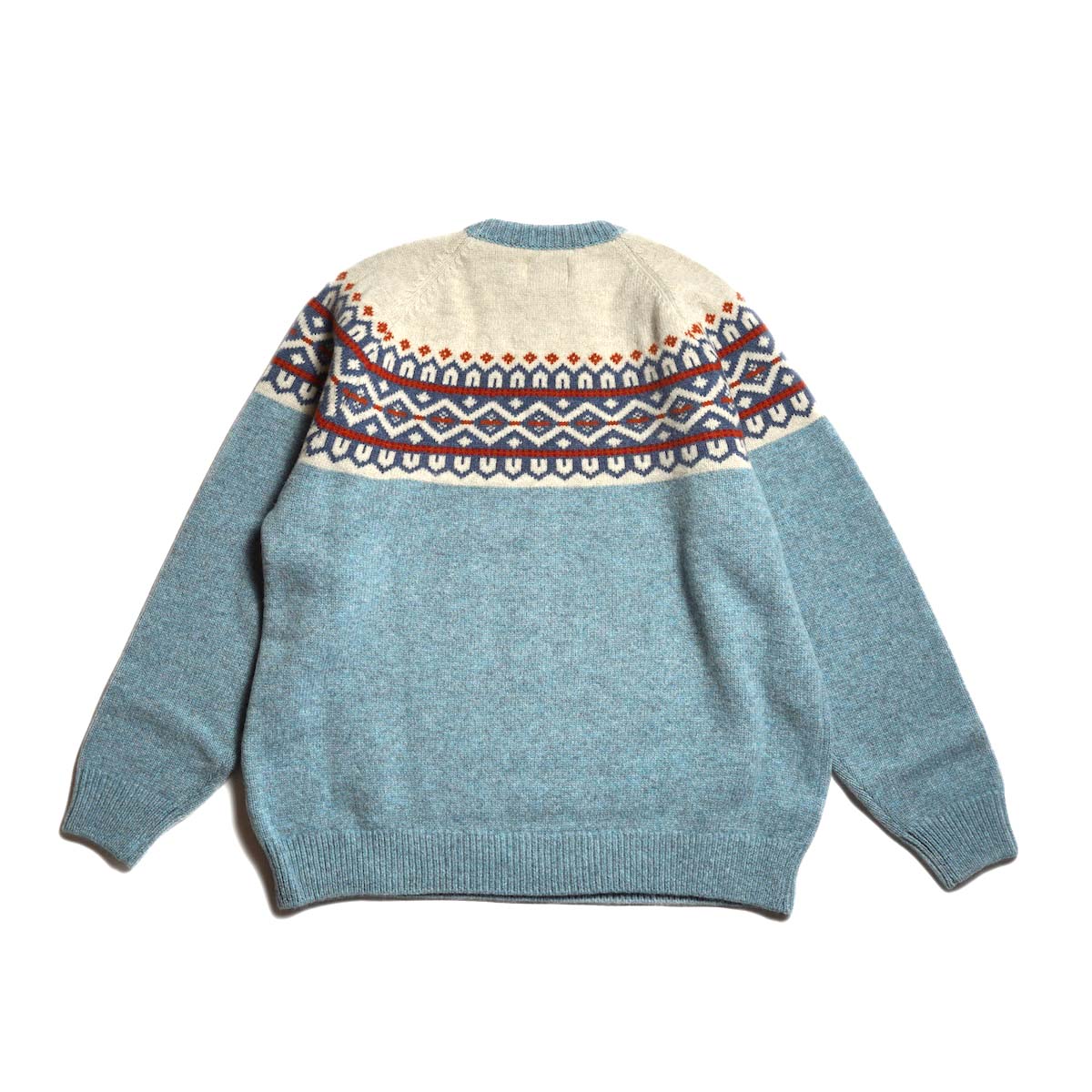Unlikely / Unlikely Fair Isle "Snow Flake" (Sax Blue) 背面