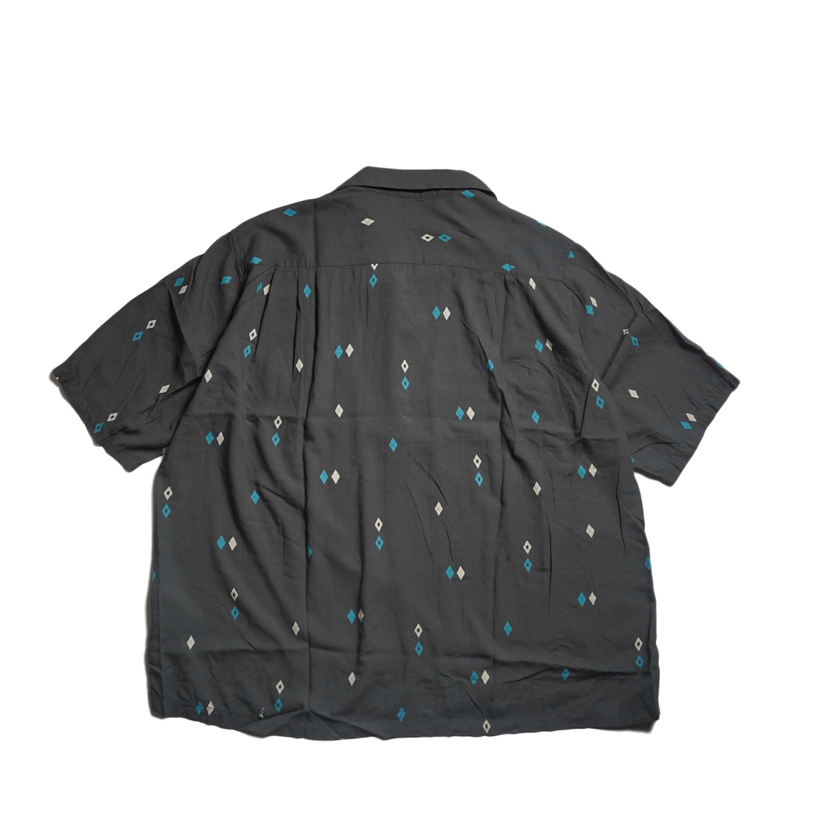 Unlikely / Unlikely Rayon Shirts S/S Argyle (Charcoal)