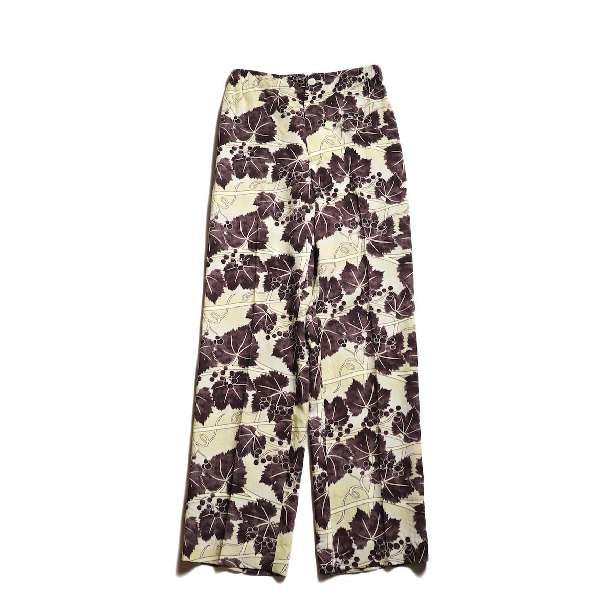 UNUSED / UW1196-W Print easy pants (Beige)