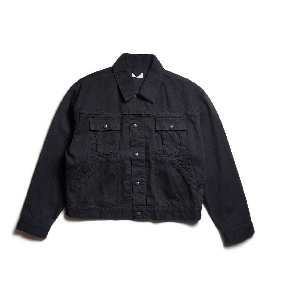 UNUSED / US2535 Wide denim jacket (Black)