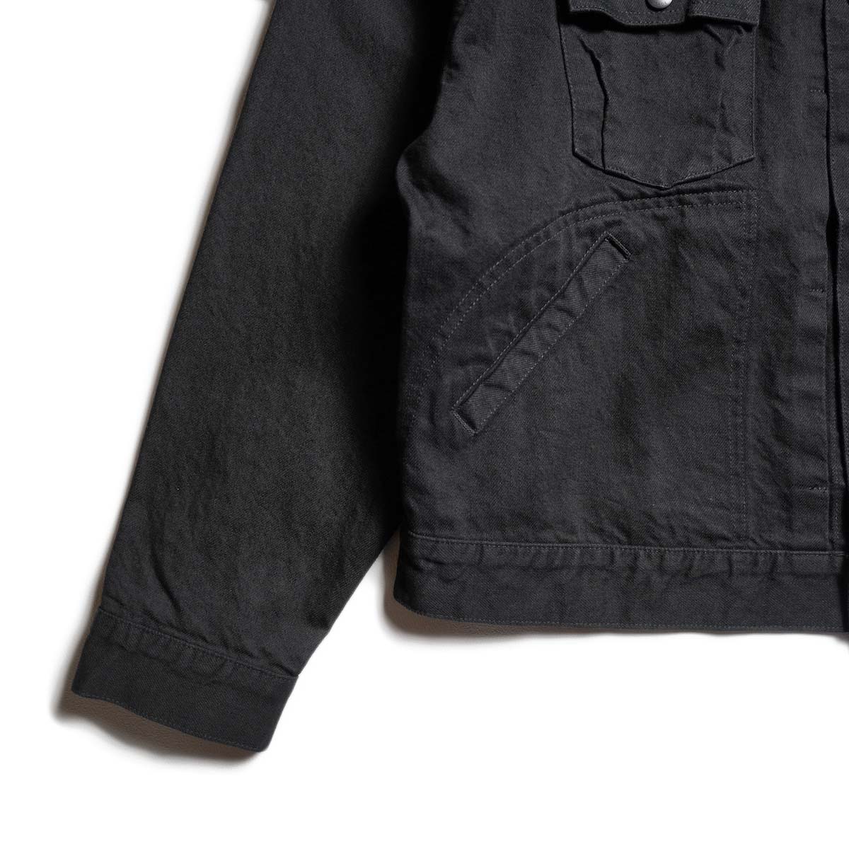 UNUSED / US2535 Wide denim jacket (Black) 袖