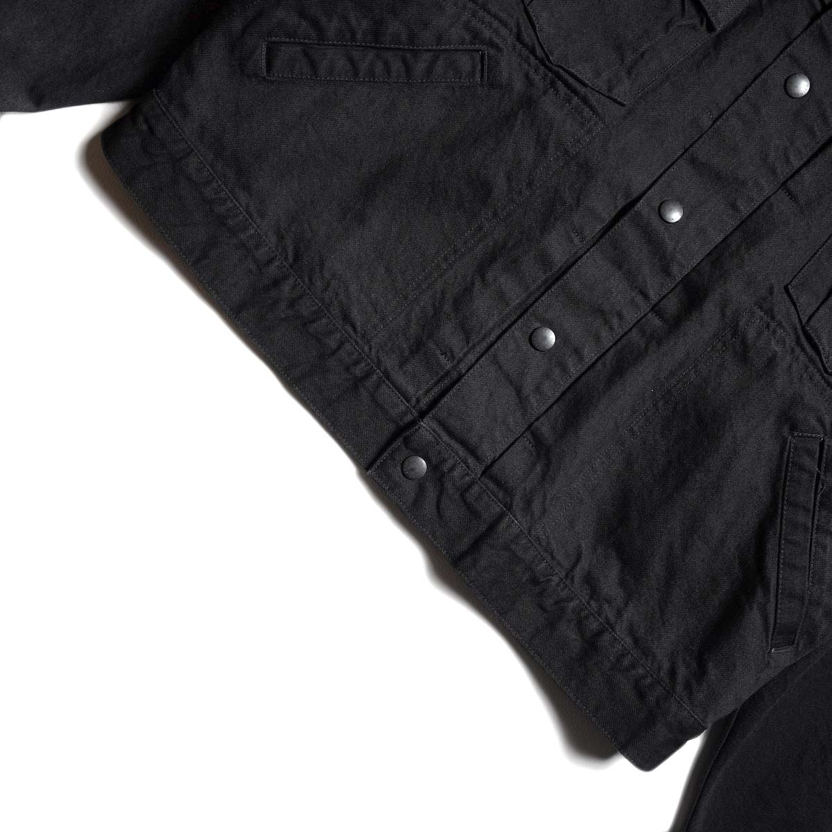 UNUSED / US2535 Wide denim jacket (Black) 裾