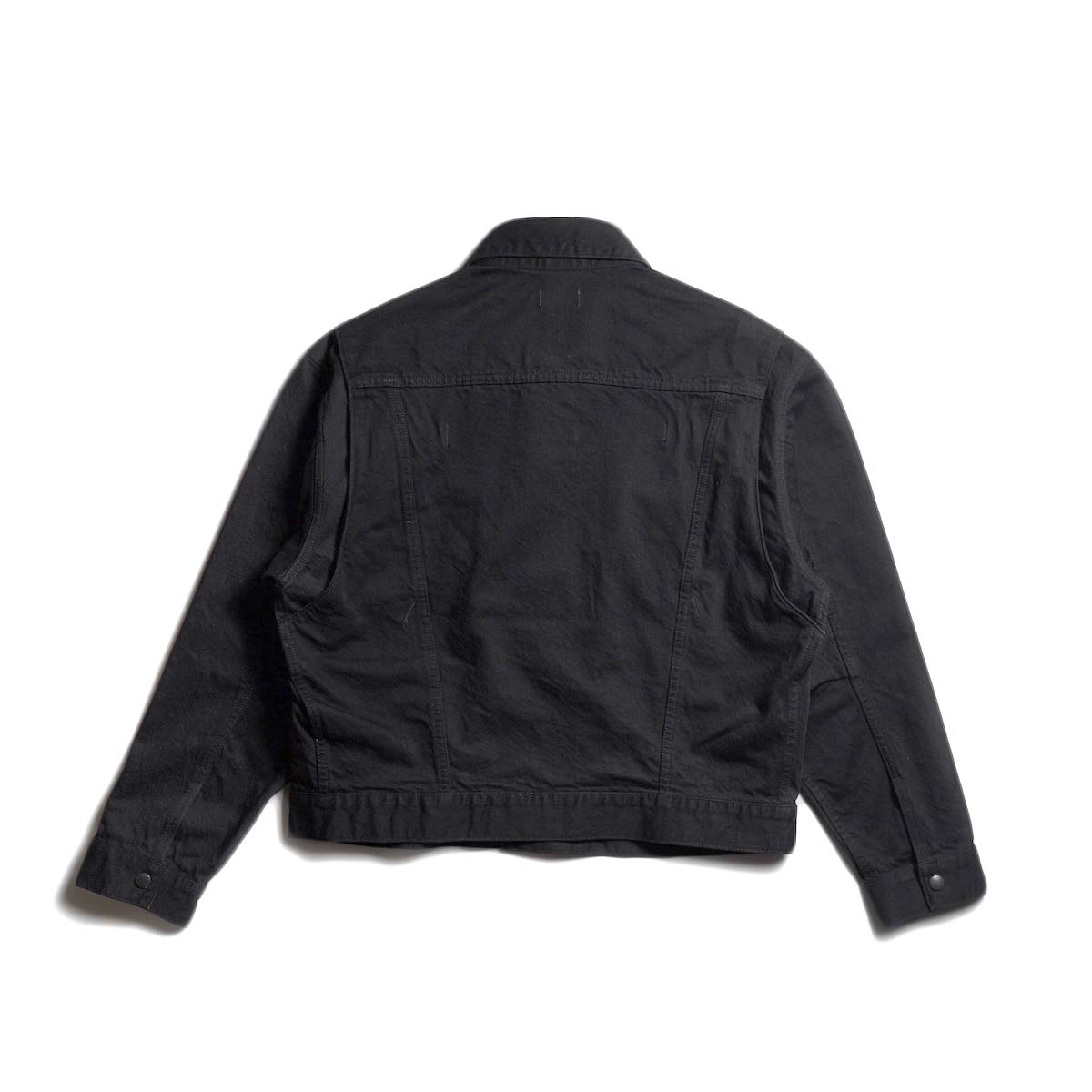 UNUSED / US2535 Wide denim jacket (Black) 背面