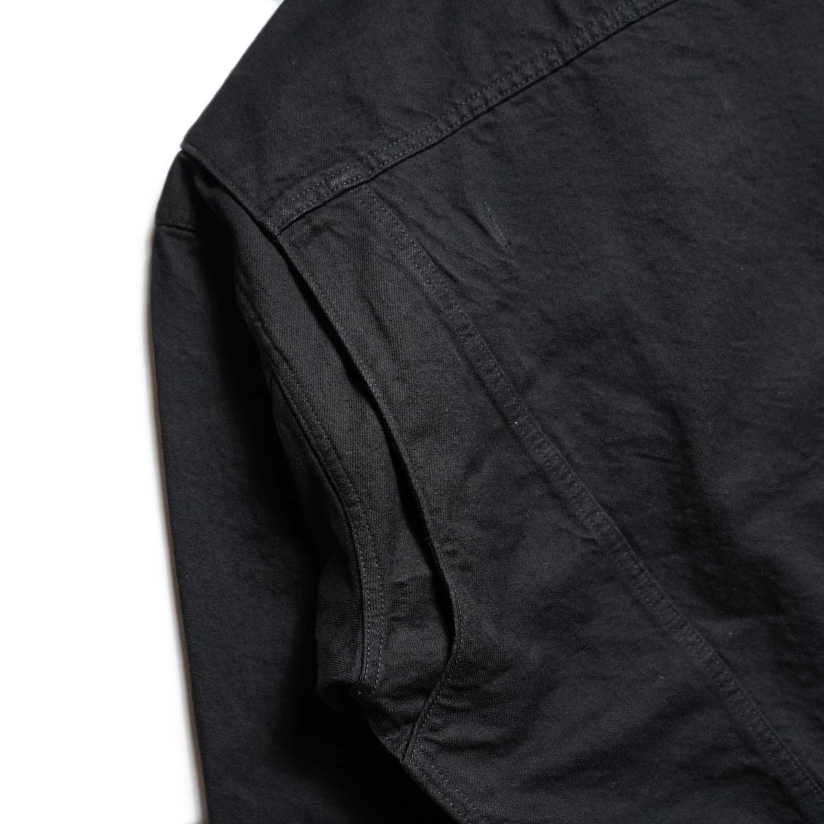 UNUSED / US2535 Wide denim jacket (Black) アクションプリーツ