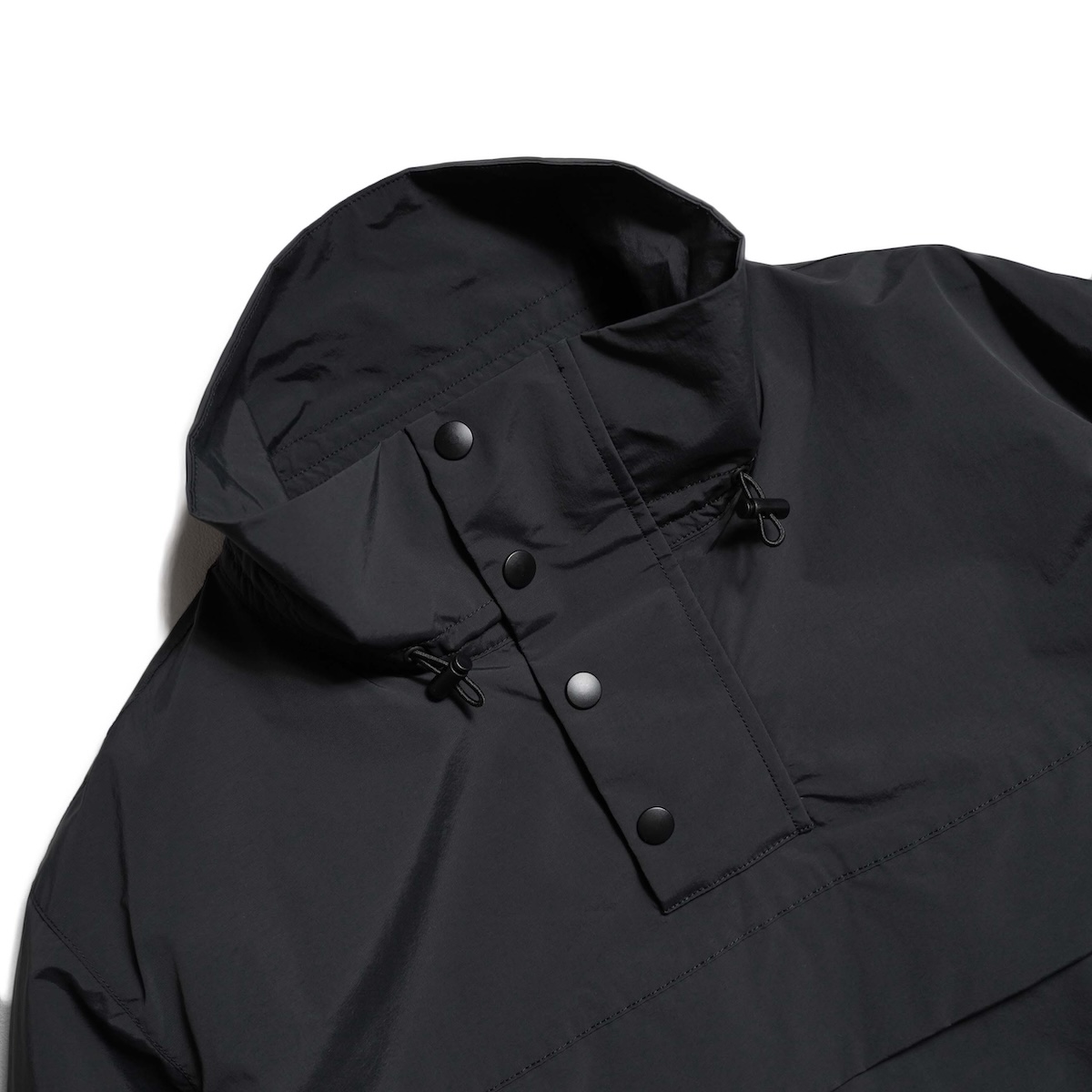UNUSED / US2539 Pull over nylon jacket (Black)
